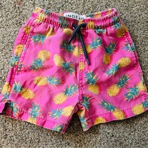 Ingear Pink Pineapple Kids Shorts